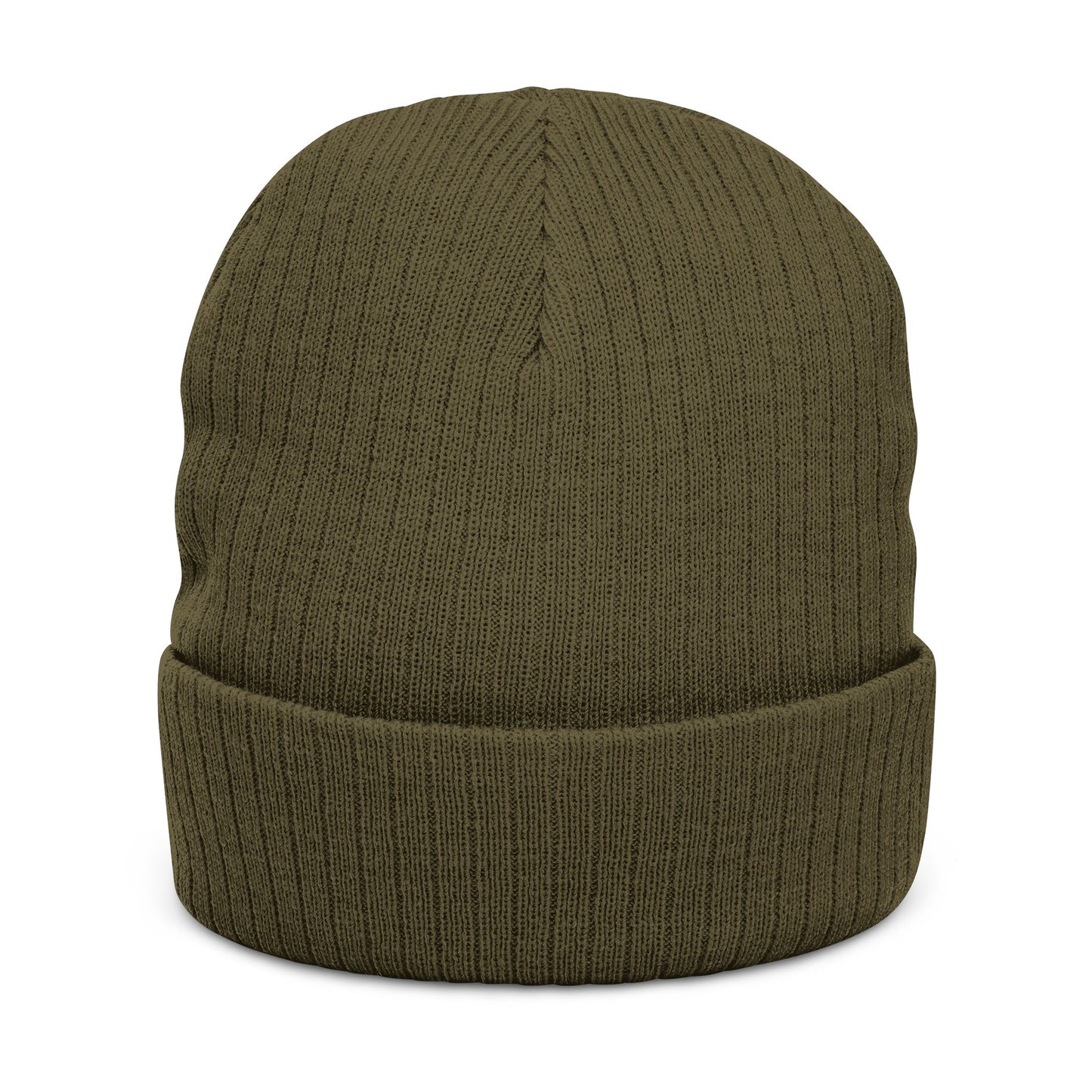 Stylish Ribbed Knit Beanie with Unique Embroidery, Winter Fashion, Gift for Him/Her, Cool Weather Accessory, Beanie Cap, Embroidered Hat