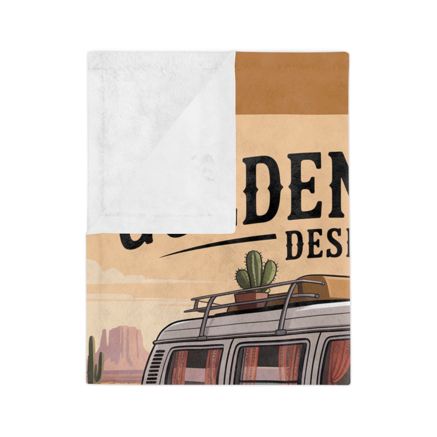 Microfiber Blanket - Golden Hour Desert Design