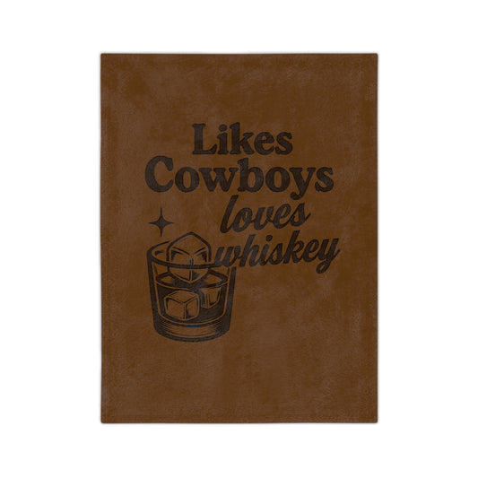 Whiskey Lover's Velveteen Microfiber Blanket, Cozy Throw, Perfect Gift for Birthdays, Father's Day, Warm Home Decor