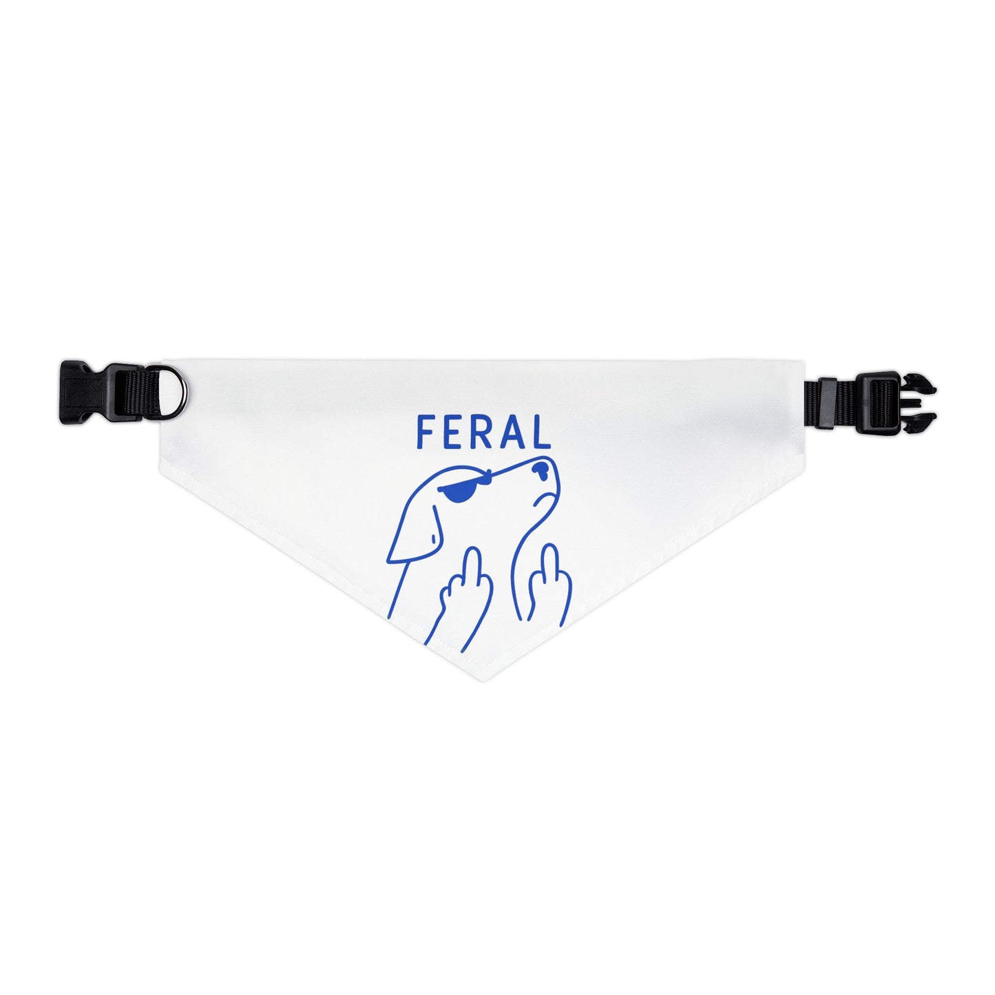 Feral Pet Bandana Collar | Funny Dog Accessory for Stylish Pets, Dog Fashion, Pet Gift, Cute Dog Apparel, Trendy Pet Wear