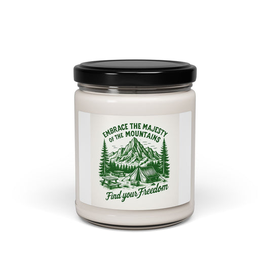 Mountain Escape Soy Candle, Cozy Home Decor, Nature Lover Gift, Relaxation, Aromatherapy, Camping Vibes, Home Fragrance