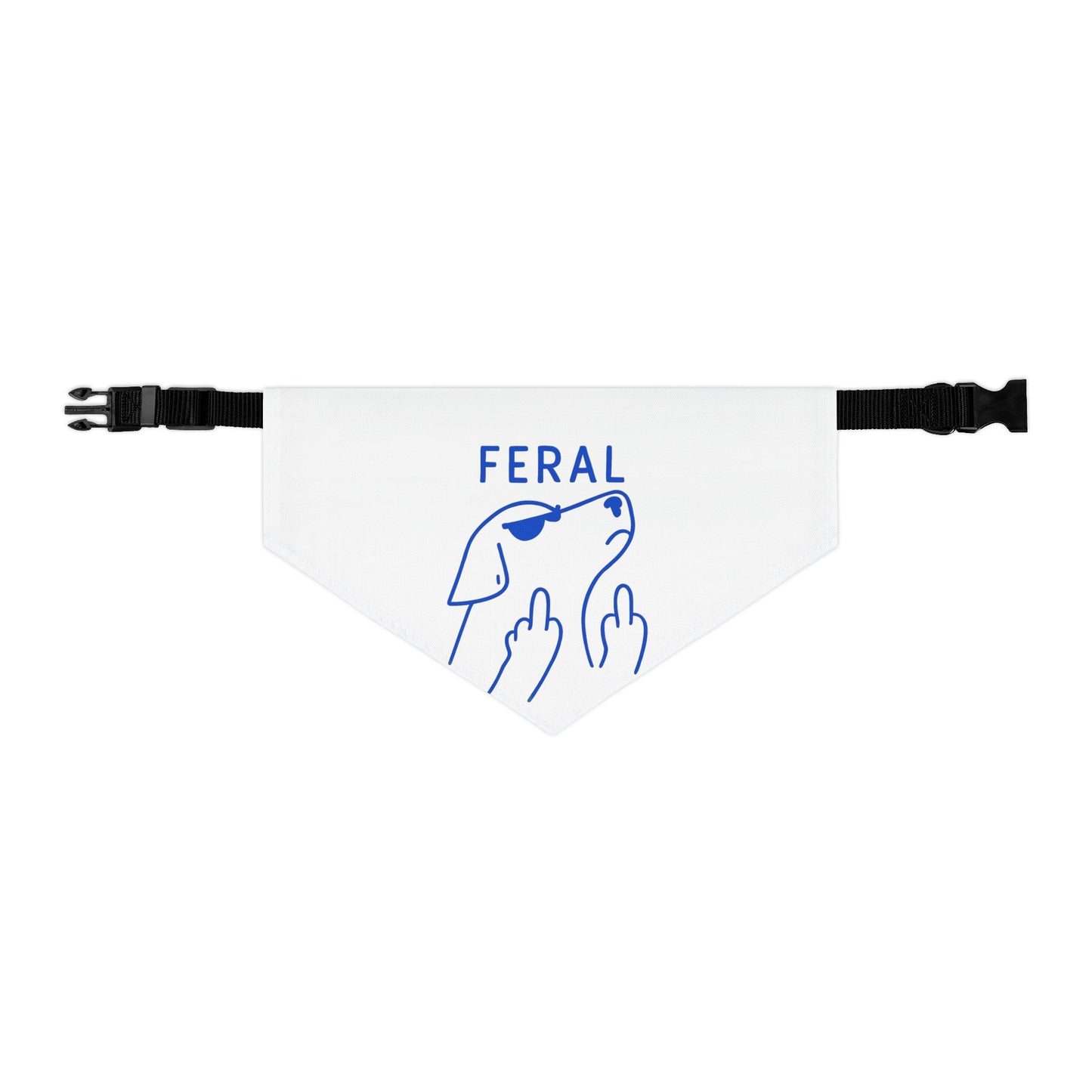 Feral Pet Bandana Collar | Funny Dog Accessory for Stylish Pets, Dog Fashion, Pet Gift, Cute Dog Apparel, Trendy Pet Wear