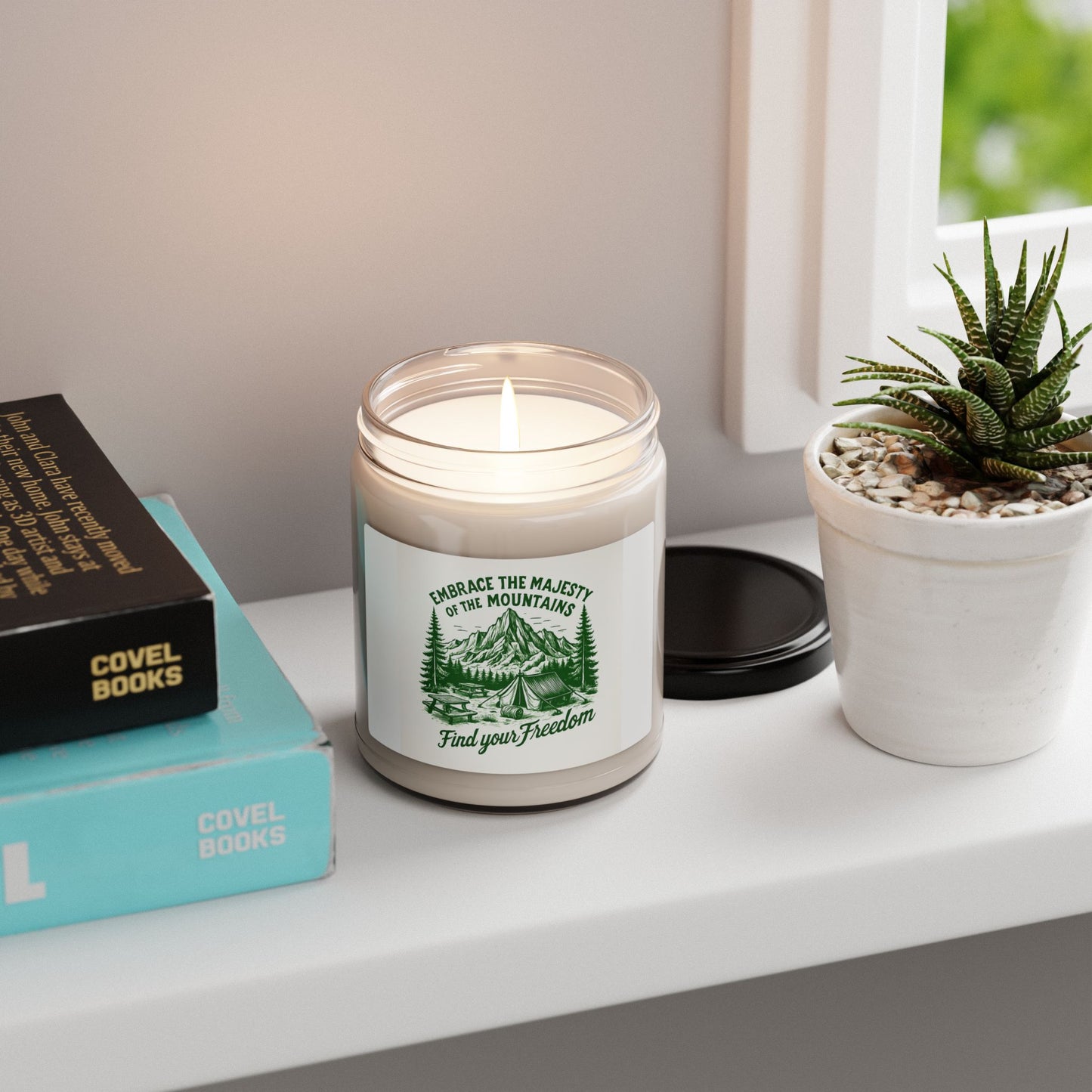 Mountain Escape Soy Candle, Cozy Home Decor, Nature Lover Gift, Relaxation, Aromatherapy, Camping Vibes, Home Fragrance