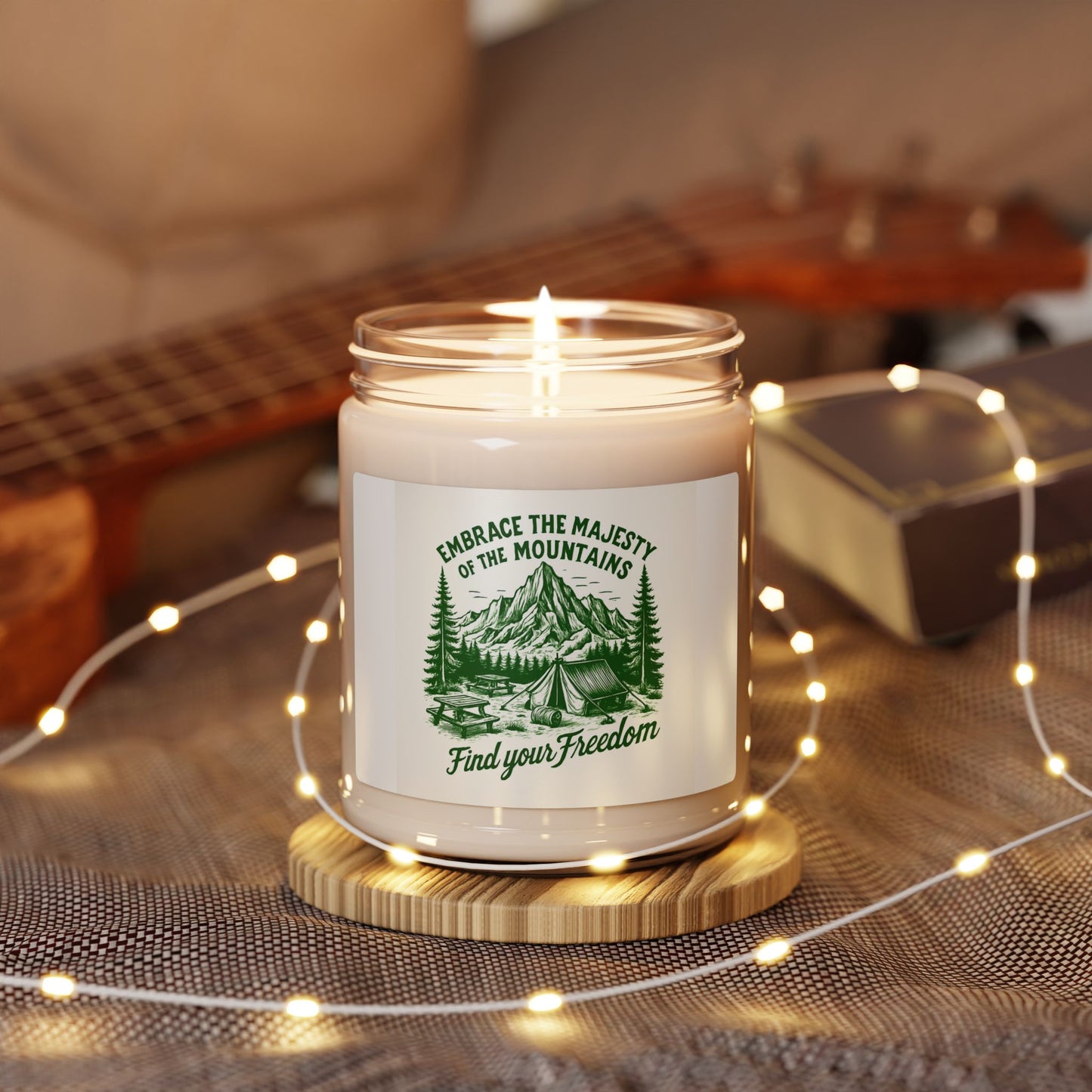 Mountain Escape Soy Candle, Cozy Home Decor, Nature Lover Gift, Relaxation, Aromatherapy, Camping Vibes, Home Fragrance